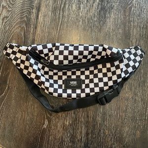 Vans Brand Fanny Pack Black and White Checkered EUC